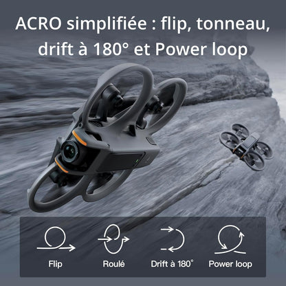 Bundle Fly Smart DJI Avata 2 (une batterie), drone FPV avec caméra 4K, expérience immersive, protection d’hélice intégrée, FOV de 155°, drone caméra a