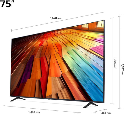 LG TV LED 2024 | 75UT80 | 75'' (189cm) | UHD | Processeur α5 AI 4K Gen7 | Alexa