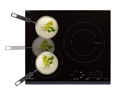 Sauter - SPI4360B - Plaque Induction - Table de Cuisson Encastrable - Noir - 3 Foyers - 7200W - Dimensions Encastrement : 56x49cm - Grand Foyer 28 cm et 14 Positions Cuissons - Fabriqué en France