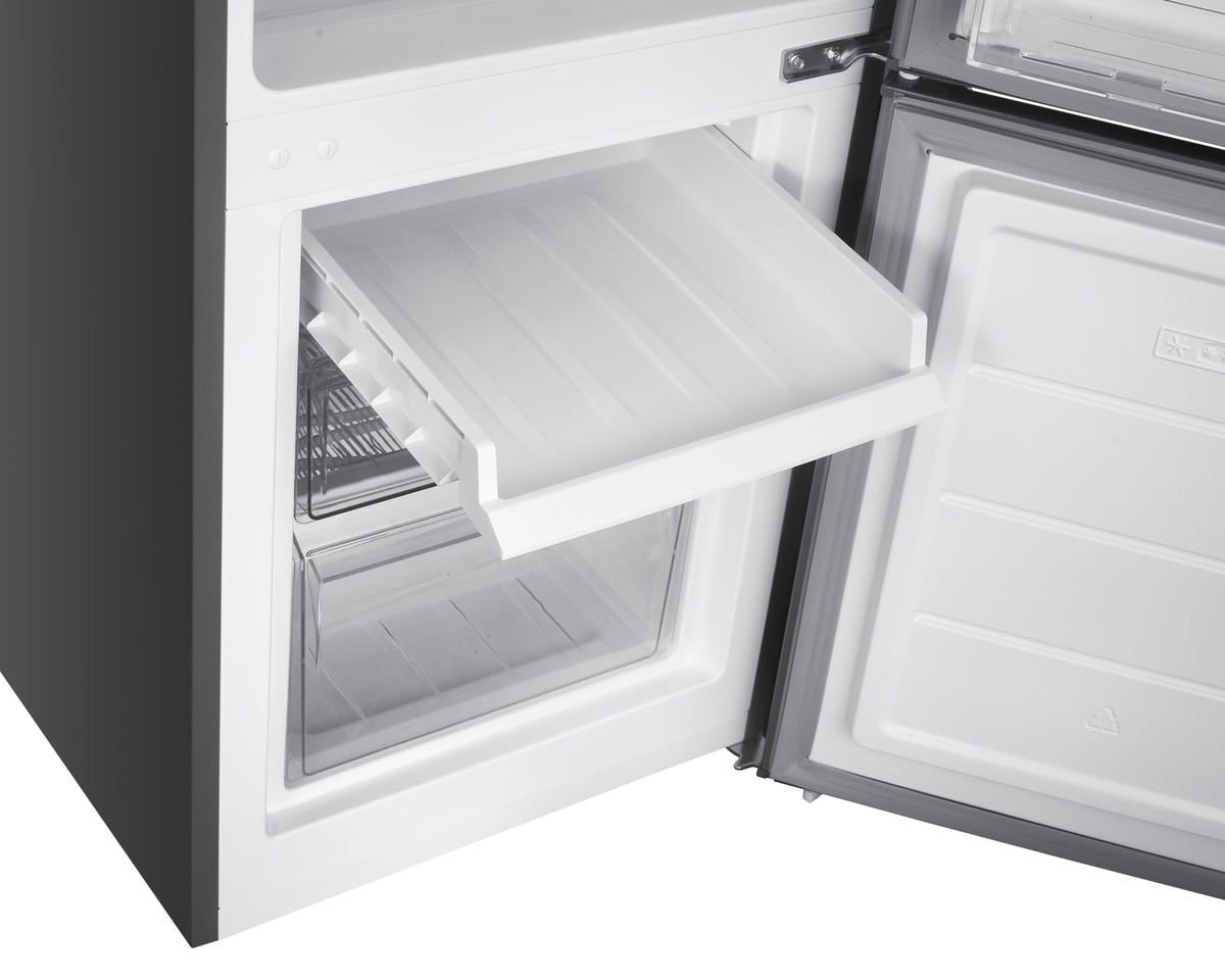 GEDTECH Réfrigérateur combiné congélateur bas 173L GCB173SL - Silver - Hauteur 143cm