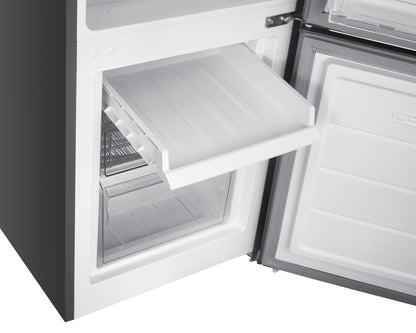 GEDTECH Réfrigérateur combiné congélateur bas 173L GCB173SL - Silver - Hauteur 143cm
