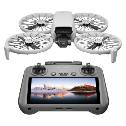 DJI Flip (radiocommande RC 2 avec écran), Drone Caméra 4K UHD Follow Me pour adultes, < 249 g, Nacelle à 3 axes, Transmission vidéo sur 13 km, Décollage palmaire, Temps de vol de 31 min