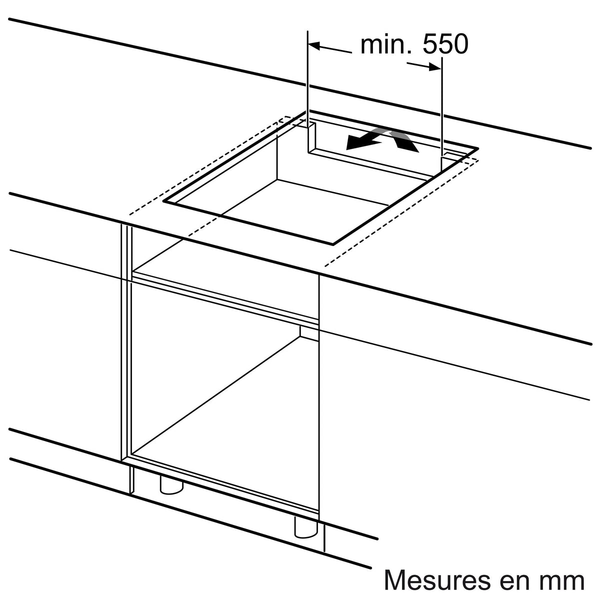 Bosch PUE611BB5E, Série 4, plaque à Induction, 4 foyers, 60 cm, Puissance 4600 W, Noir