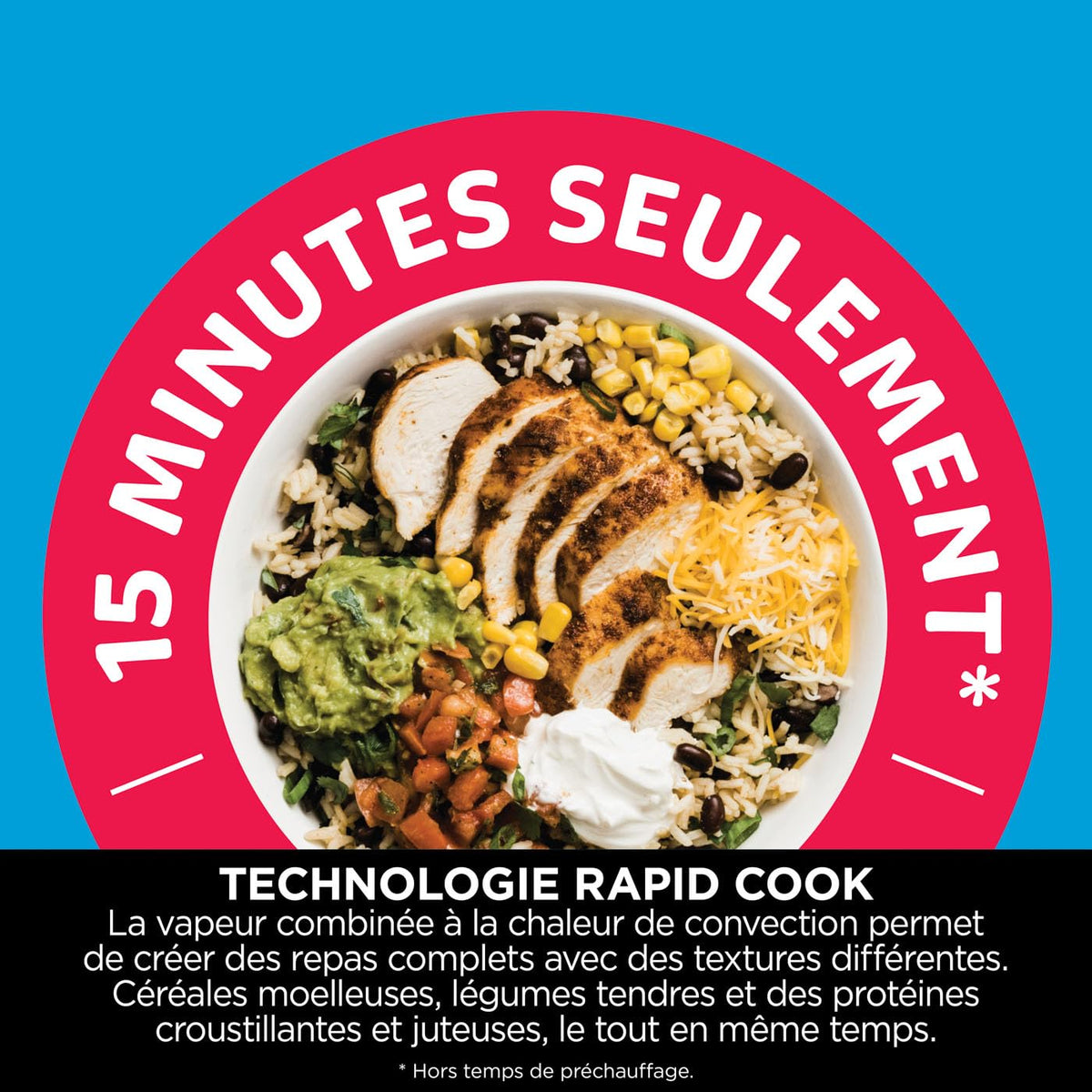 Ninja Speedi 10-en-1 Autocuiseur rapide, Air Fryer, Friteuse à air et Multicuiseur, 5.7L, Repas pour 4 en 15 minutes, Vapeur, Gril, Cuire au four, Rôtir, Mijoter et plus, Noir et Cuivre ON400EUCP