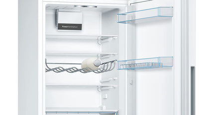 Bosch KGV33VWEAS, Série 4, Réfrigérateur congélateur, Pose libre, 176 x 60 cm, 195 L / 94 L, Blanc