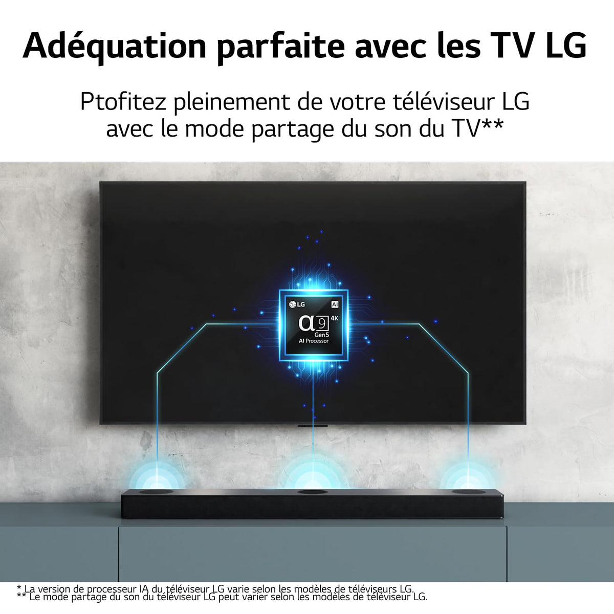 LG Barre de Son 3.1.3 | 480W | S80QY | DTS:X | Dolby Atmos | Bluetooth | Arc | Hi-Res | IMAX Enhanced