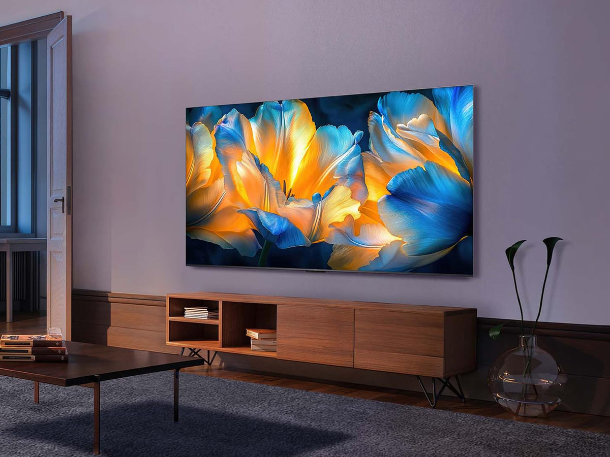 TCL 50Q6C QD-Mini LED TV, 4K HDR Premium 1000nits, Smart TV alimenté par Google (Dolby Vision IQ et Atmos, système Audio Onkyo 2.1, Motion Clarity Pro 144Hz, contrôle Vocal Mains Libres)