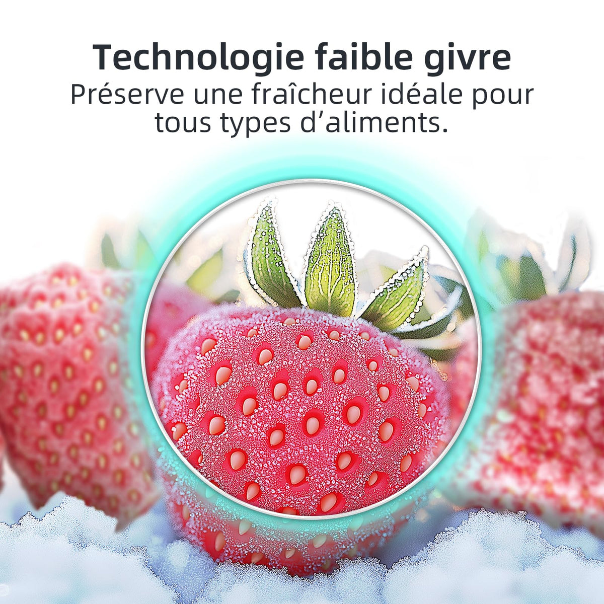 CHIQ Réfrigérateur congélateur FBM205L42-205L (153 + 52),Classe énergétique E, 39 dB, Acier noir, Low frost, Portes réversibles