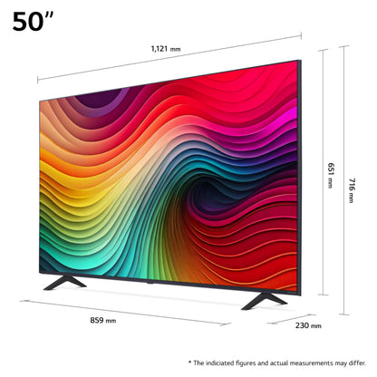 LG Nanocell TV 2024 | 50NANO81 | 50 Pouces | UHD | Processeur α5 Gen7 AI 4K, Bleu foncé