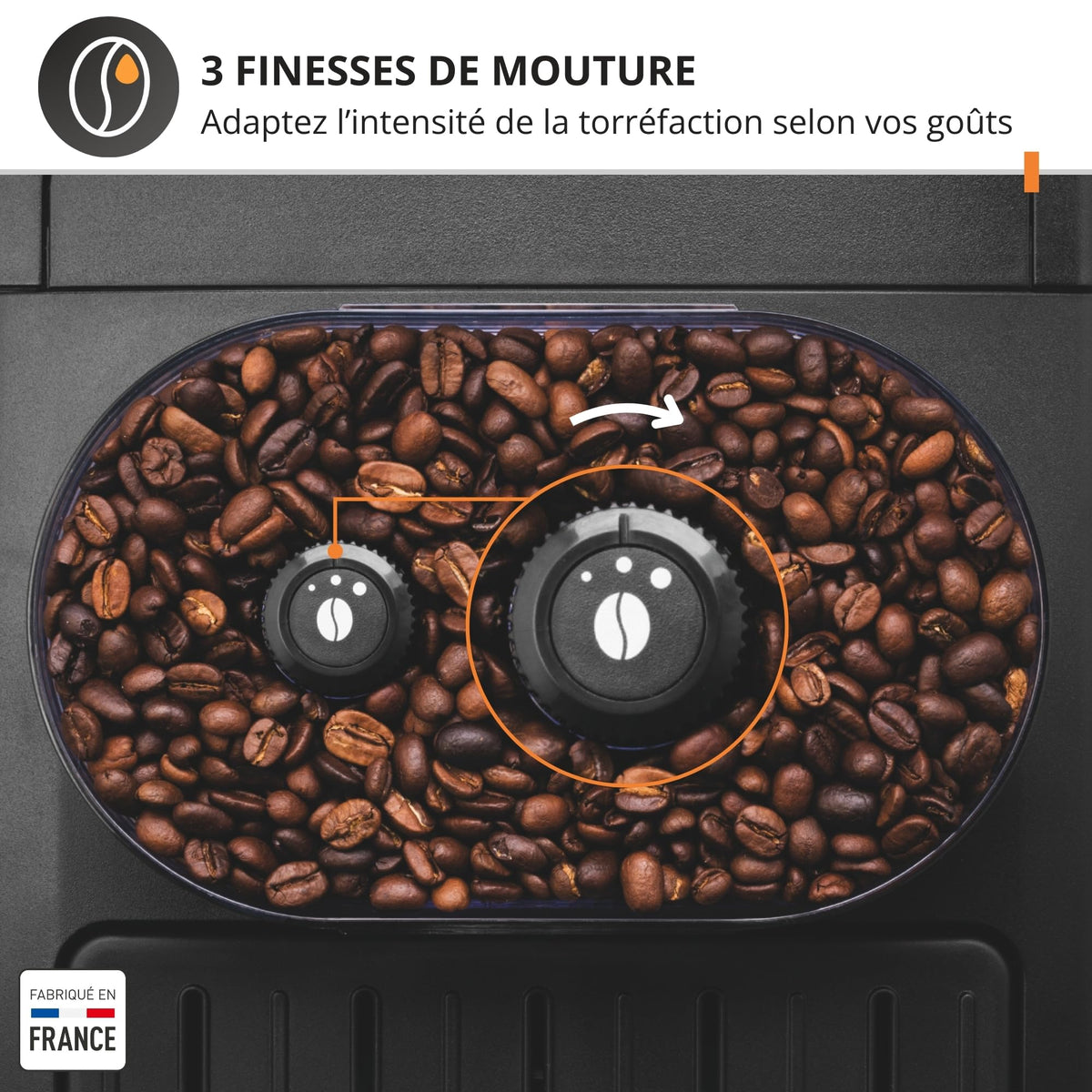 Krups Essential, Machine à café grain, Expresso automatique, 2 tasses simultanées, Ecran LCD, Nettoyage automatique, Buse vapeur, Pot à lait inox Cappuccino, Noire, EA816031