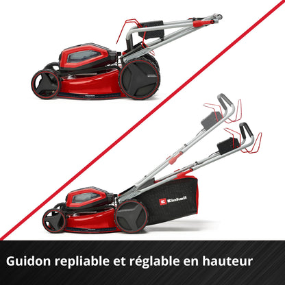 Einhell Professional Tondeuse à gazon sans fil GP-CM 36/52 S Li BL (4x5,2Ah) Power X-Change (36V, moteur brushless, Coupe à 52cm) Livré avec 4 Batteries 5,2 Ah et 2 Chargeurs doubles