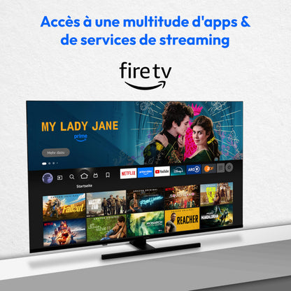 MEDION Téléviseur 50 Pouces 4k (125,7 cm) QLED Television (Fire TV, Smart, Dolby Vision HDR, Dolby Atmos, Prime Video, Bluetooth, DVB-T2, MD 850800)