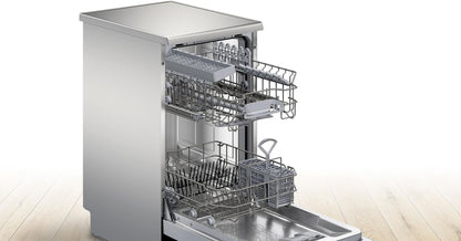 Bosch SPS2HKI58E, Série 2, Lave-vaisselle pose-libre, 45 cm, 10 couverts, Home connect, Inox