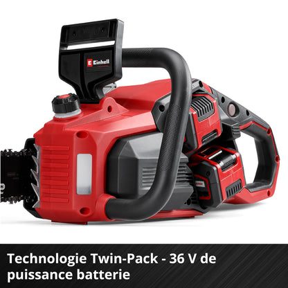 Einhell Professional Tronçonneuse sans fil GP-LC 36/40 Li BL-Solo (36 V, longueur de coupe 38 cm, moteur sans charbon, vitesse de chaîne de 19 m/s, lubrification automatique, sans batteries)
