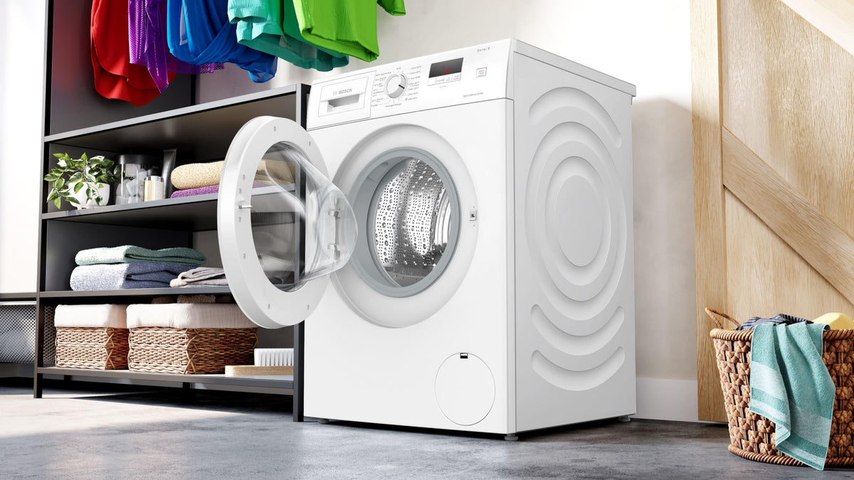 Bosch WGE03207FR, Lave-linge Pose-libe, Série 2, 8 kg, 1200 trs/min, 47l- Blanc