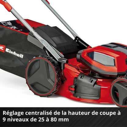 Einhell Professional Tondeuse à gazon sans fil GP-CM 36/52 S Li BL (4x5,2Ah) Power X-Change (36V, moteur brushless, Coupe à 52cm) Livré avec 4 Batteries 5,2 Ah et 2 Chargeurs doubles