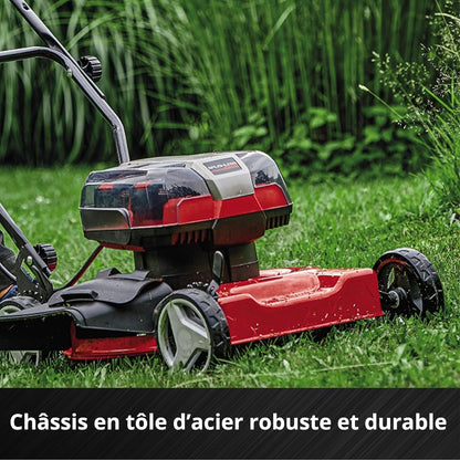 Einhell Tondeuse à gazon sans fil GE-CM 36/48 Li M-Solo Power X-Change (36 V, 48 cm largeur de coupe, jusqu'à 1000 m², fonction mulching) Livré sans Batterie ni Chargeur