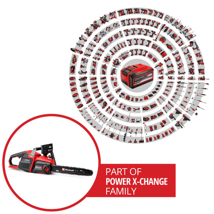 Einhell Professional Tronçonneuse sans fil GP-LC 36/40 Li BL-Solo (36 V, longueur de coupe 38 cm, moteur sans charbon, vitesse de chaîne de 19 m/s, lubrification automatique, sans batteries)