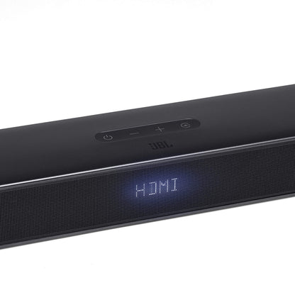 JBL 2.0 All-in-One – Barre de son compacte avec son JBL Surround – Connexion par arc HDMI ou câble optique – Bluetooth 4.2 – Couleur : Noir