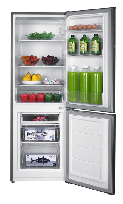 GEDTECH Réfrigérateur combiné congélateur bas 173L GCB173SL - Silver - Hauteur 143cm