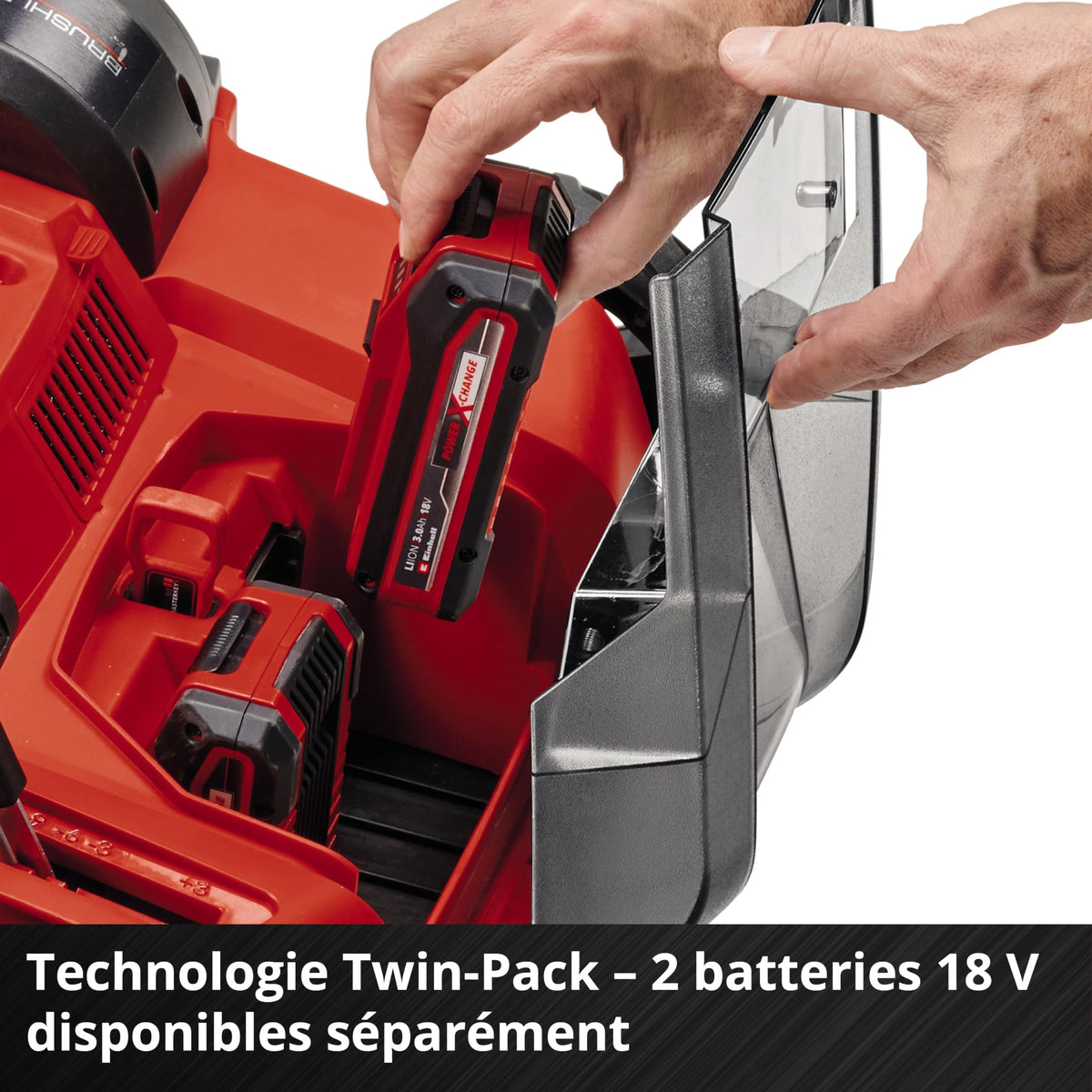 Einhell Scarificateur-aérateur sans fil GE-SA 36/35 Li-Solo Power X-Change (36 V, moteur sans charbon, rouleau de scarification 35 cm) Livré sans batterie ni chargeur