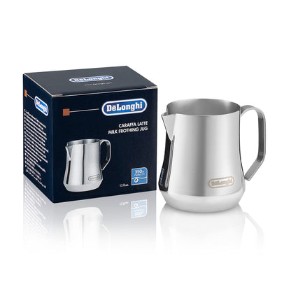 De'Longhi Dinamica, Machine expresso avec broyeur, ECAM 350.35 SB, 2L,Argent et Noir & DLSC060 Pichet à lait 350ml, Acier Inoxydable