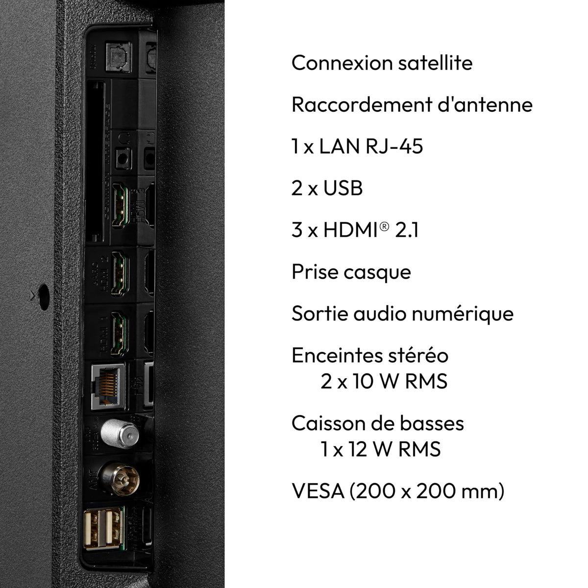 MEDION TV 50 Pouces 4K (125,7 cm) QLED Television (Smart TV 4K, Dolby Vision HDR, VIDAA Store, Prime Video, Disney+, DAZN, Paramount+, DTS X, Dolby Atmos, PVR, Bluetooth, MD 850600)