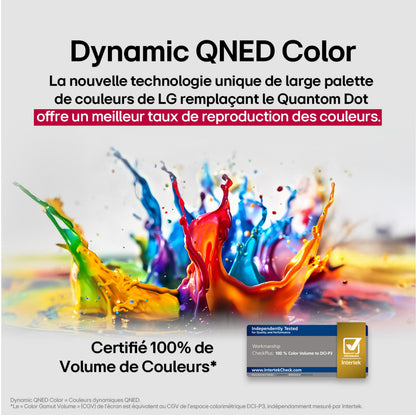 LG TV QNED AI 2025 | 55QNED8E | 55'' (139cm) | 4K UHD | HDR10 | webOS 25 | Télécommade AI Magic Remote | Alexa, Google Assistant | Netflix Disney+ CANAL+ Prime Video | AirPlay 2 | Luminosité éclatante