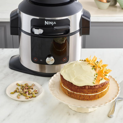 Ninja Multicuiseur Foodi MAX Air Fryer, Smart Lid, 14 fonctions de cuisson, 7.5L, Autocuiseur, Cuisson sous pression, Friture à l'air, Cuisson lente, Grill et plus, Acier inoxydable, OL750EU