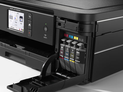 Brother DCP-J1140DW | Multifonction 3-en-1 Jet d'Encre Couleur | A4 | Wi-FI | Mini Essential, Noir, Entrée de gamme