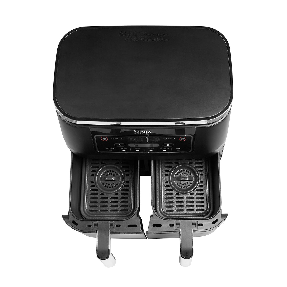 NINJA Foodi DualZone Air Fryer 2 Compartiments, 2 Zones de Cuisson Indépendentes, Capacité 7,6L, Air Fyer 6-en-1, Max 240°C, Pièces Antiadhésives Amovibles lavables au lave-vaisselle, Noir AF300EU