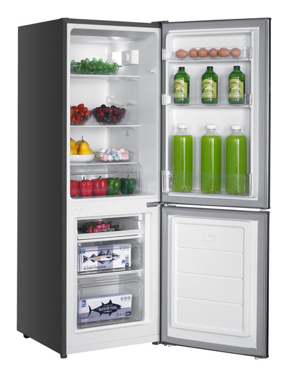 GEDTECH Réfrigérateur combiné congélateur bas 173L GCB173SL - Silver - Hauteur 143cm