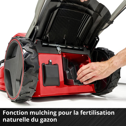Einhell Professional Tondeuse à gazon sans fil GP-CM 36/52 S Li BL (4x5,2Ah) Power X-Change (36V, moteur brushless, Coupe à 52cm) Livré avec 4 Batteries 5,2 Ah et 2 Chargeurs doubles