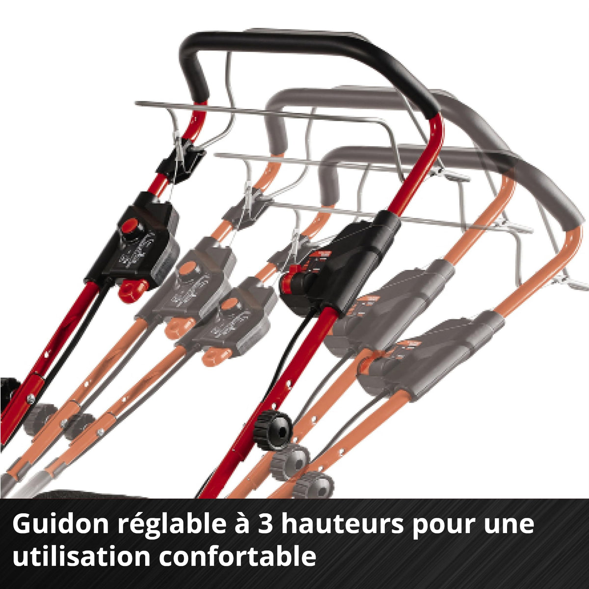 Einhell Professional Tondeuse à gazon sans fil GP-CM 36/47 S HW Li Power X-Change (36V, 47 cm largeur de coupe, autotractée, moteur sans charbon) Livré avec 4 Batteries 4,0Ah et 2 Chargeurs Doubles
