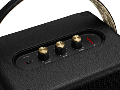 Marshall Tufton Haut-parleur de fête Bluetooth portable d'extérieur, résistant à l'eau IPX2 - Noir et laiton