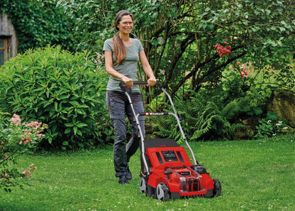 Einhell Scarificateur-aérateur sans fil GE-SA 36/35 Li-Solo Power X-Change (36 V, moteur sans charbon, rouleau de scarification 35 cm) Livré sans batterie ni chargeur