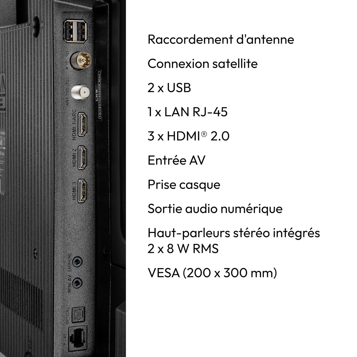 MEDION 125,7 cm (50 Pouces) TV Ultra HD (Smart-TV, HDR10, VIDAA Store, Netflix, Prime Video, Disney+, DAZN, Paramount+, HbbTV, PVR, Bluetooth), MD 850200