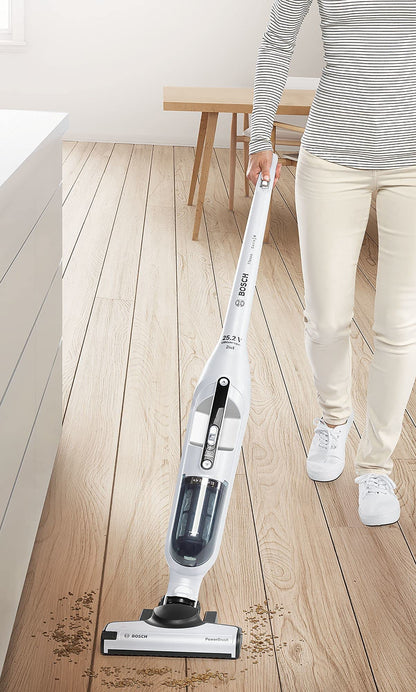 Bosch Flexxo 25.2V Série I 4 – Aspirateur Rechargeable sans Fil 2 en 1, aspirateur Balai et aspirateur à Main, autonomie de 55 Min, avec la Technologie Bosch Lithium-ION, Couleur Blanc