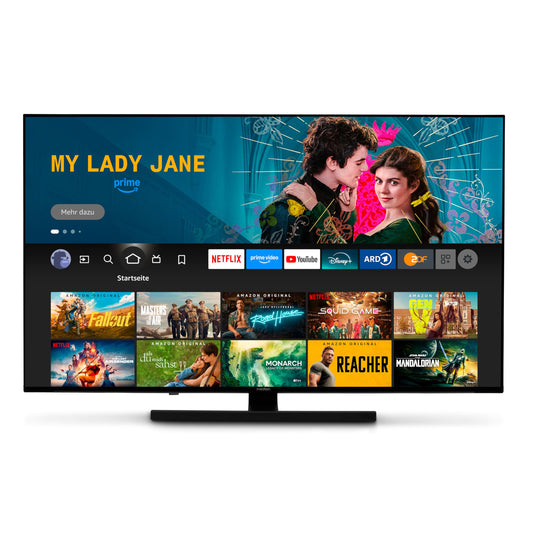 MEDION Téléviseur 55 Pouces 4k (138,8 cm) QLED Television (Fire TV, Smart, Dolby Vision HDR, Dolby Atmos, Prime Video, Bluetooth, DVB-T2, MD 855800)