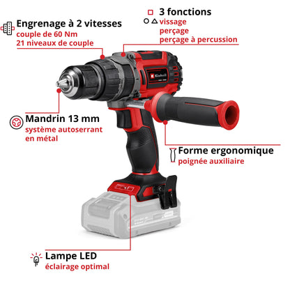 Einhell Professional Pack 3 machines sans fil BL - Power X-Change (Meuleuse d'angle, Marteau perforateur, Perceuse-visseuse percussion) + Twincharger
