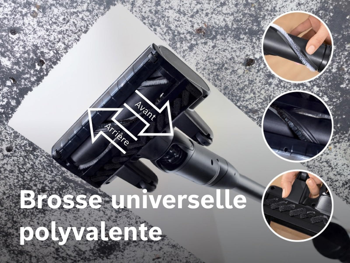 Bosch, aspirateur Balai sans Fil, Unlimited 10, Batterie 4.0 Ah, Technologie MicroClean, bac à poussière Facile à Vider, Tube Flexible, éclairage LED, Rose, BKS1041RHF