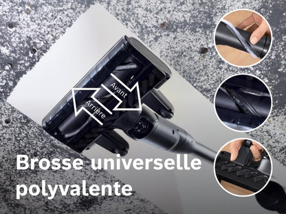 Bosch, aspirateur Balai sans Fil, Unlimited 10, Batterie 4.0 Ah, Technologie MicroClean, bac à poussière Facile à Vider, Tube Flexible, éclairage LED, Rose, BKS1041RHF