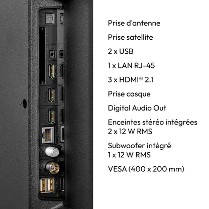 MEDION Téléviseur 50 Pouces 4k (125,7 cm) QLED Television (Fire TV, Smart, Dolby Vision HDR, Dolby Atmos, Prime Video, Bluetooth, DVB-T2, MD 850800)