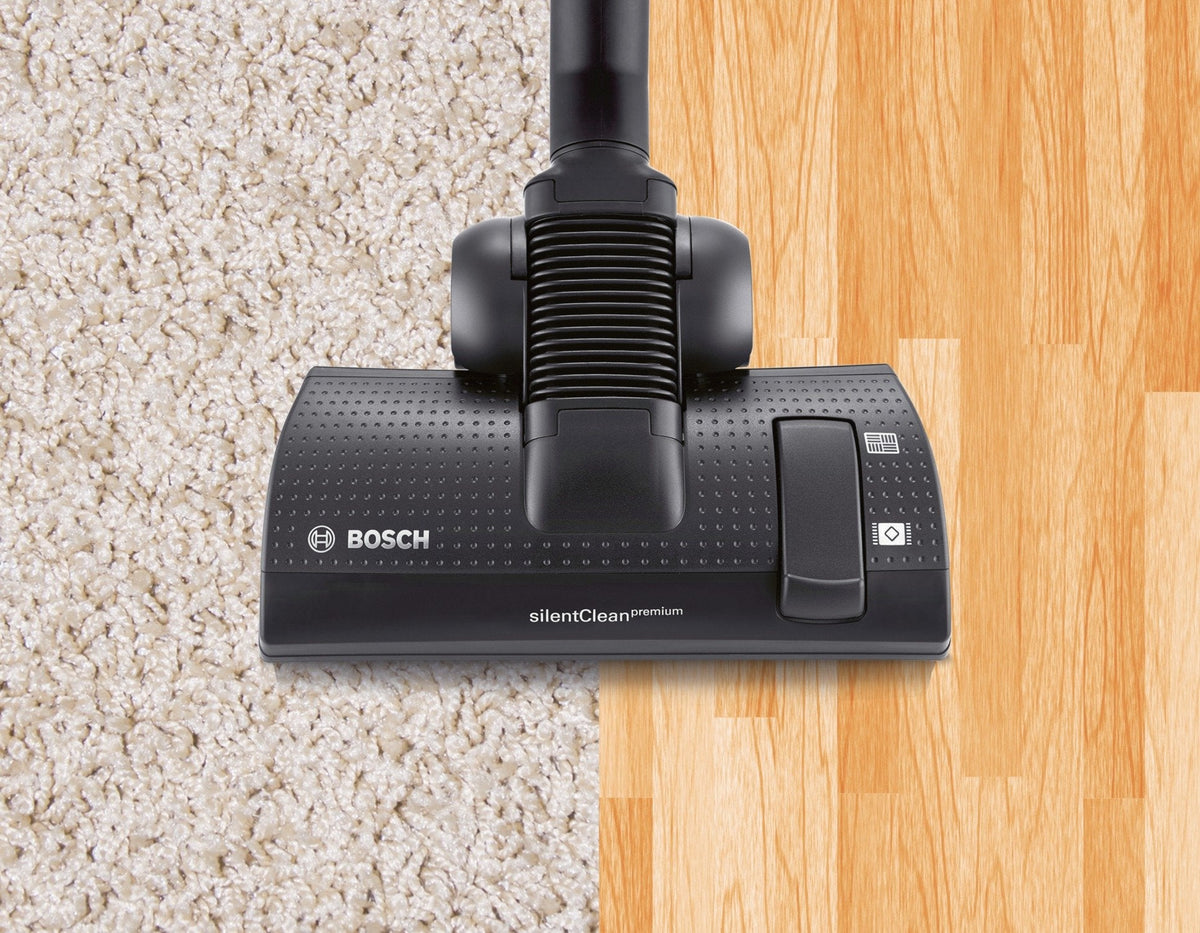 Bosch Electroménager Série 8, BGS7MS64, aspirateur traîneau sans Sac ProSilence, extrêmement Silencieux, Technologie SensorBagless et système de Nettoyage Intelligent du Filtre, Noir