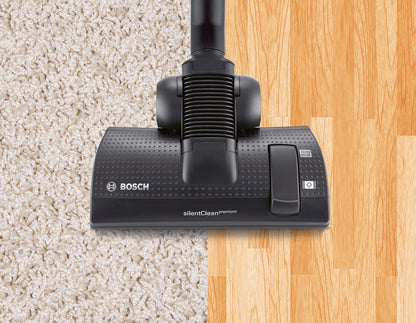 Bosch Electroménager Série 8, BGS7MS64, aspirateur traîneau sans Sac ProSilence, extrêmement Silencieux, Technologie SensorBagless et système de Nettoyage Intelligent du Filtre, Noir