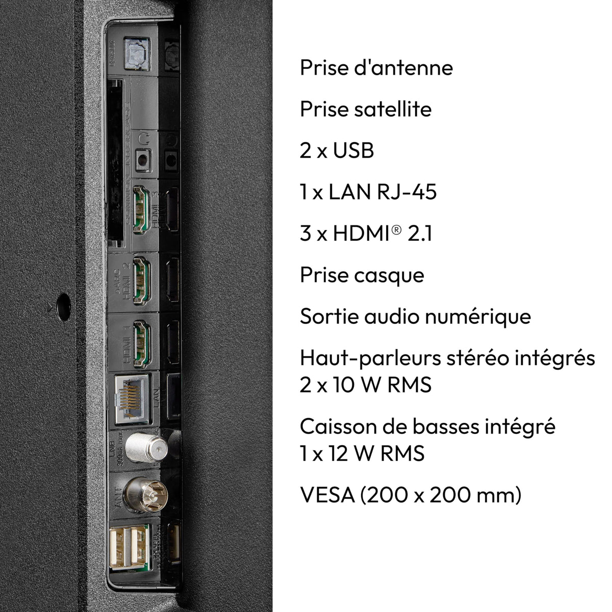MEDION TV 50 Pouces (125,7 cm) Television (Smart TV, 4K, Dolby Vision HDR, Prime Video, Disney+, Dolby Atmos, DTS X, Compatible avec Google TV, PVR, Bluetooth, MD 850400)