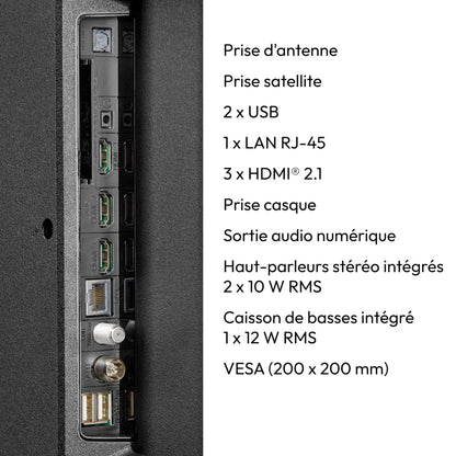 MEDION TV 55 Pouces (138,8 cm) Television (Smart TV, 4K, Dolby Vision HDR, Prime Video, Disney+, Dolby Atmos, DTS X, compatibles avec Google TV, PVR, Bluetooth, MD 855400)