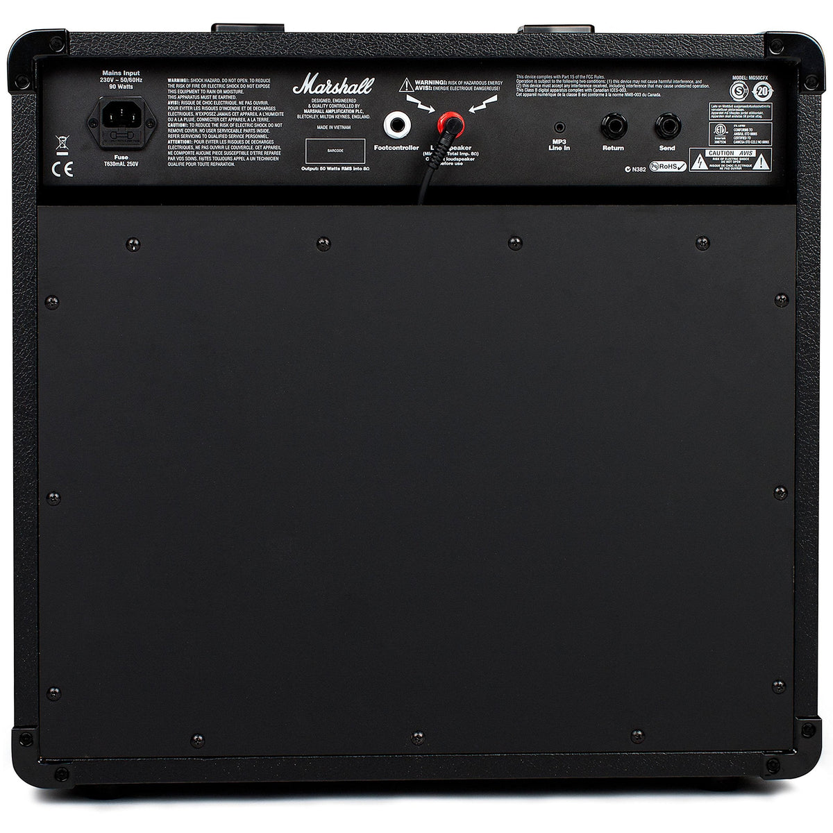 Marshall MG50GFX Amplificateur Combo pour Guitare avec Effets intégrés, ampli d'entraînement adapté à la Guitare électrique - Noir et doré